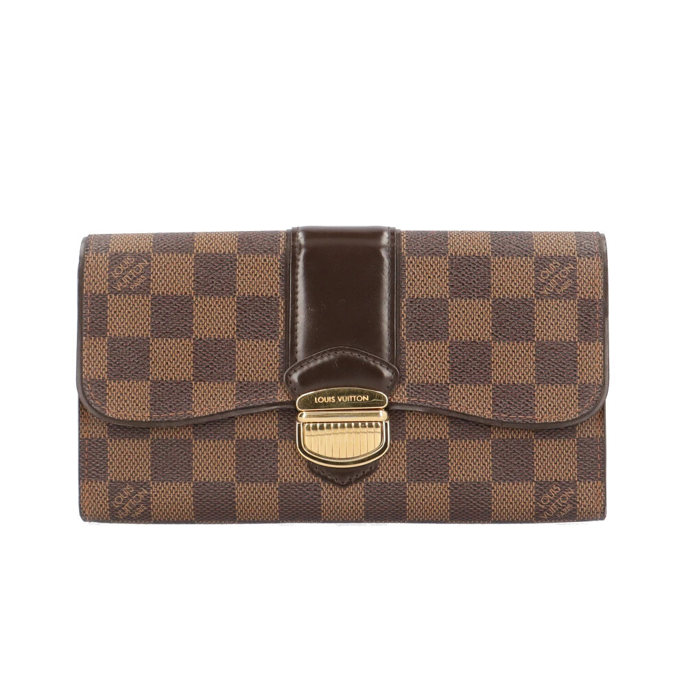 Louis Vuitton Portefeuille Sistina Damier Long Wallet Canvas